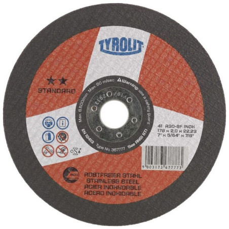 Disque à découper TYROLIT 367577