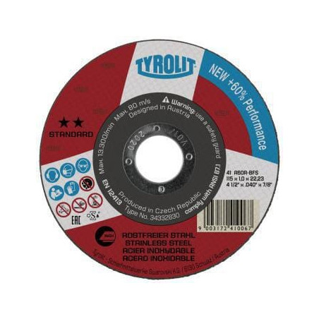 Disque à couper TYROLIT 34332834