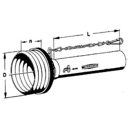 Demi-protection extérieur WALTERSCHEID SD2511500A