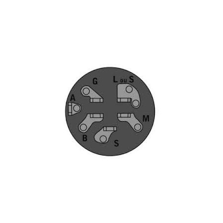 CONTACTEUR A CLE  6 bornes MTD 7251396 - 9251396 - HUSQVARNA 539101710