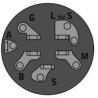 CONTACTEUR A CLE  6 bornes MTD 7251396 - 9251396 - HUSQVARNA 539101710