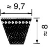 Courroie OPTIBELT XPZ1950