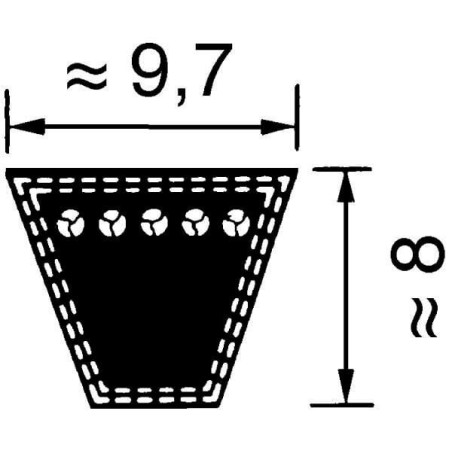 Courroie OPTIBELT SPZ3350