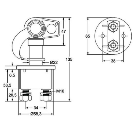 Coupe batterie 250A HELLA 6EK002843131
