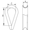 Cosse-coeur 10mm UNIVERSEL WT10RVS