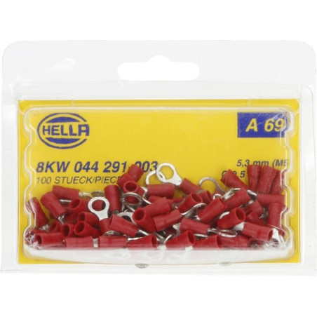 Cosse de câble rouge HELLA 8KW044291003