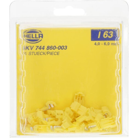 Connecteur de dérivation jaune HELLA 8KV744860003