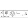 Sonde de pression d'huile HELLA 6ZL003259491