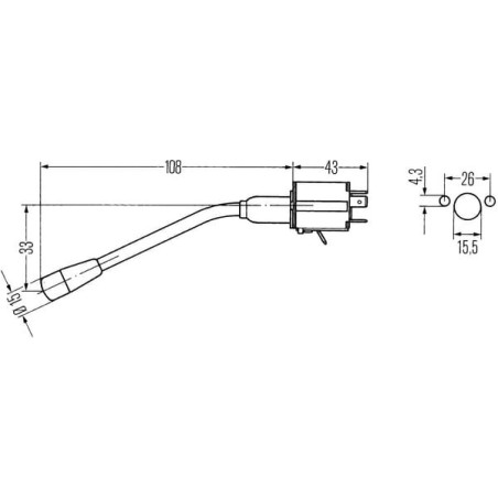 Commutateur de clignotants HELLA 6BA001539027