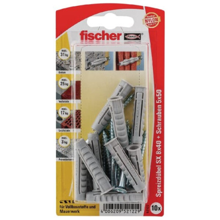 Cheville et vis FISCHER SX840GKSK