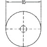 Catadioptre rond rouge diamètre 85mm à visser HELLA 8RA002016111