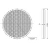 Catadioptre rond rouge diamètre 75mm GOPART LA75024