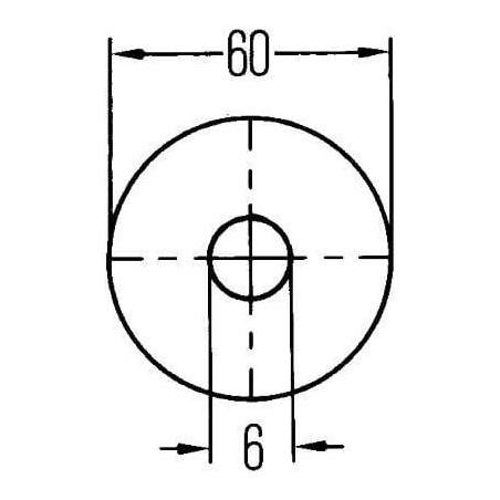 Catadioptre rond blanc HELLA 8RA002014241