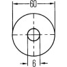 Catadioptre rond blanc HELLA 8RA002014241