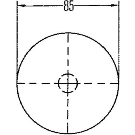 Catadioptre rond blanc diamètre 85mm HELLA 8RA002016101
