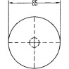 Catadioptre rond blanc diamètre 85mm HELLA 8RA002016101