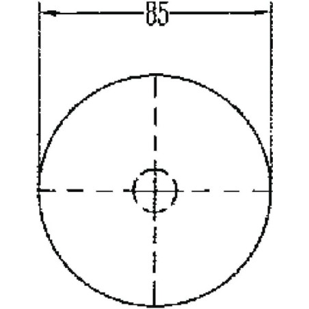 Catadioptre rond blanc diamètre 85mm HELLA 8RA002016101