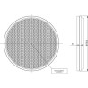 Catadioptre rond blanc diamètre 75mm GOPART LA75022