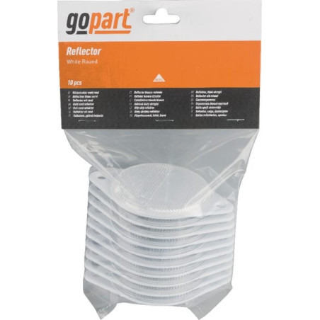 Catadioptre rond blanc diamètre 75mm à visser GOPART LA75016