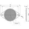Catadioptre rond blanc diamètre 75mm à visser GOPART LA75016