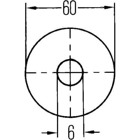 Catadioptre Reflex rouge HELLA 8RA002014231