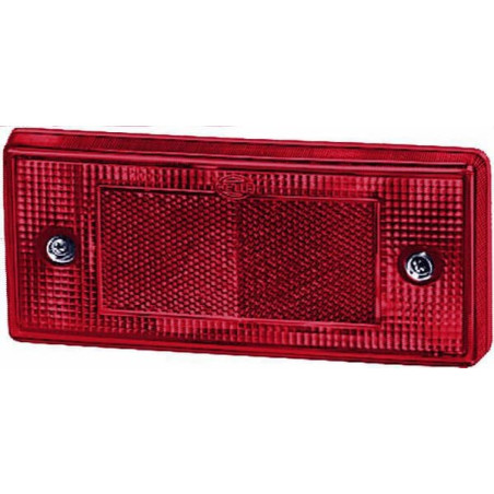 Catadioptre rectangle rouge 196x88mm à visser HELLA 8RA003734101