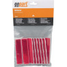 Catadioptre rectangle rouge 105x24mm GOPART LA75015