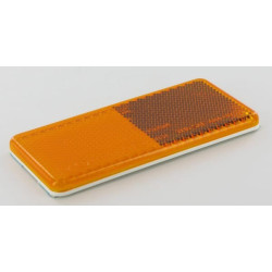 Catadioptre rectangle orange 94x44mm autocollant HELLA 8RA003326041