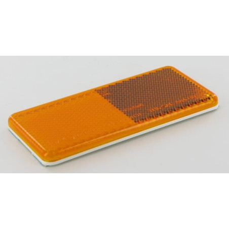 Catadioptre rectangle orange 94x44mm autocollant HELLA 8RA003326041