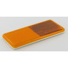Catadioptre rectangle orange 94x44mm autocollant HELLA 8RA003326041