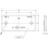 Catadioptre rectangle orange 94x44mm à visser GOPART LA75002