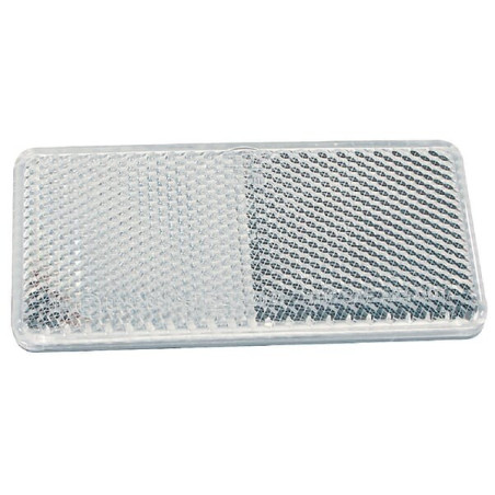 Catadioptre rectangle blanc 94x44mm autocollant HELLA 8RA003326051