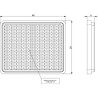 Catadioptre carré blanc 39mm GOPART LA75010