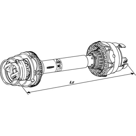 Cardan grand-angle WALTERSCHEID WWZ22801210OG