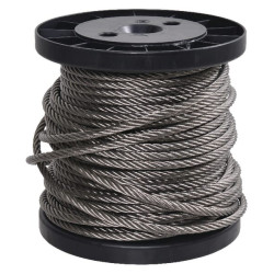 Câble en acier inoxydable 8mm longueur 25m UNIVERSEL WR08025RVS