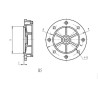 Bride moteur UNIVERSEL EM9100B5FLA3