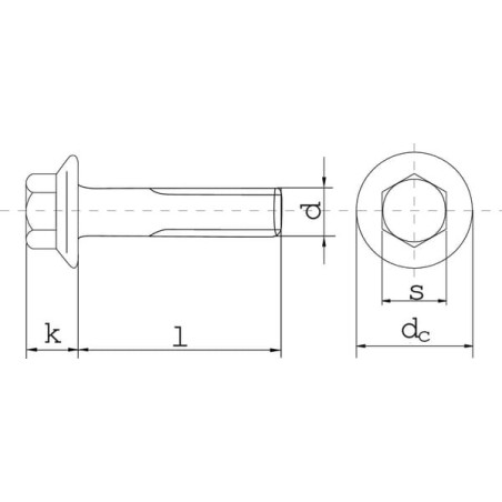 Boulon zingué M8x30 UNIVERSEL 830VR