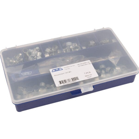 Boîte d'assortiment de colliers de serrage ABA HCS12DB157