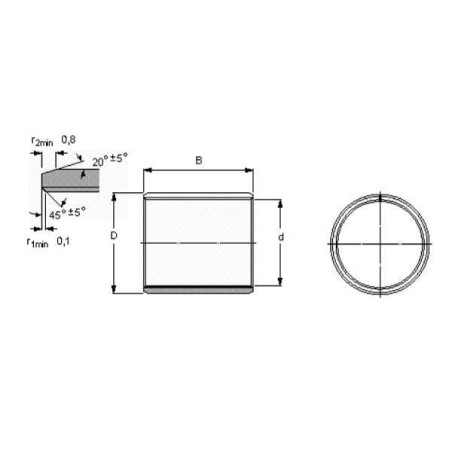 Bague de palier lisse SKF 7500PCM303430B