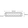 Avertisseur flash LED orange 6x3W 12/24V UNIVERSEL LA20014
