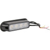 Avertisseur flash LED orange 4x3W 12/24V UNIVERSEL LA20011