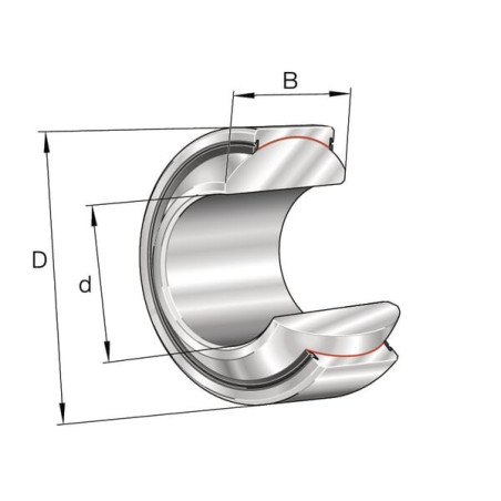 Roulement articulé INA/FFAG GE60FW2RSAINA
