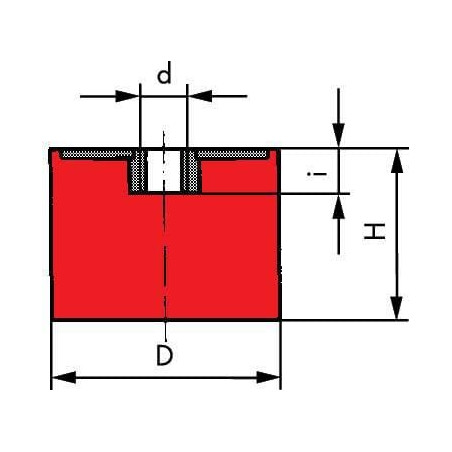 Silent bloc type E UNIVERSEL 7525E55RVS
