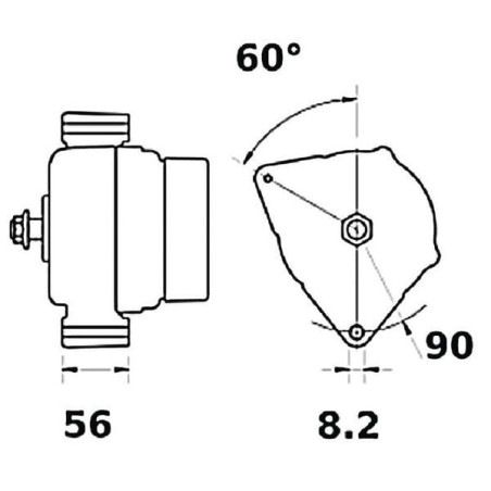 Alternateur MAHLE IA1076