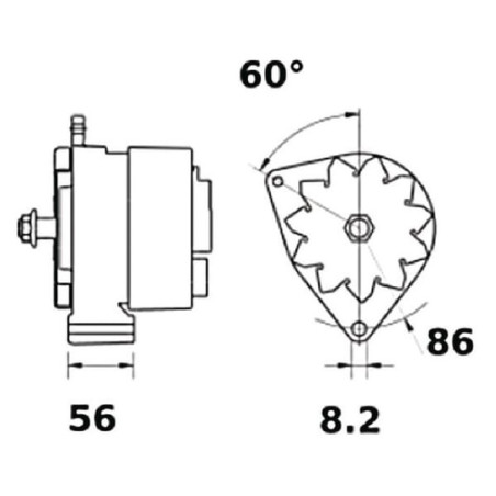 Alternateur MAHLE IA1079