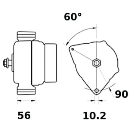 Alternateur MAHLE IA1077