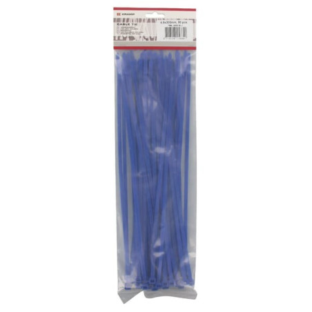 Serre-câbles 4,8x300mm bleu UNIVERSEL TRBL48300BLU