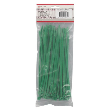 Serre-câbles 4,8x200mm vert UNIVERSEL TRBL48200GREE