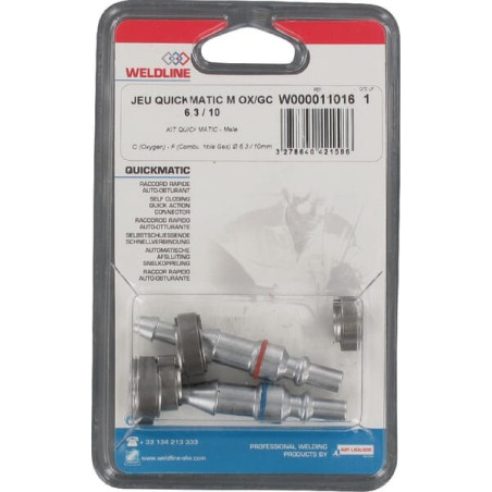 Kit raccords mâle AIR-LIQUIDE WP11016