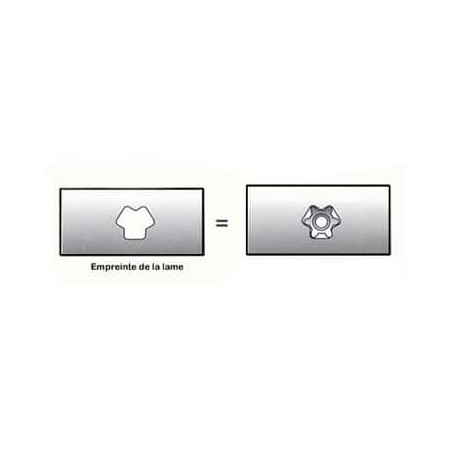 LAME MTD 54 cm DROITE 6 étoiles - 7420670 - 74204080 - 74204024 - 742-04024, 742-04080, 742-0670, 942-04080 